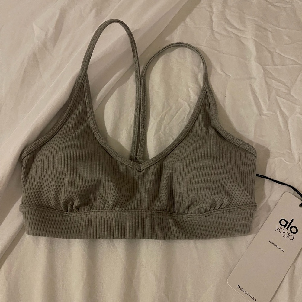 ALO Gray bra XS NWT